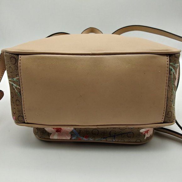 Guess Tan Floral Print Backpack/Purse main image 10